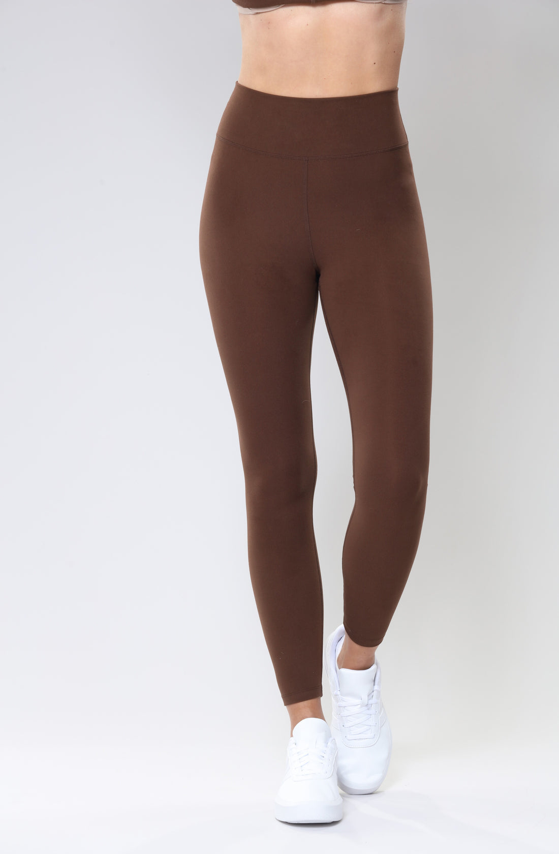 High Waist Yoga Leggings - Brown