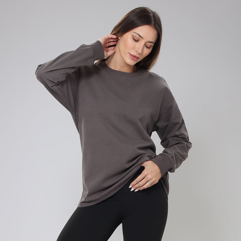 ActiveWear Long Sleeve Tee - Charcoal