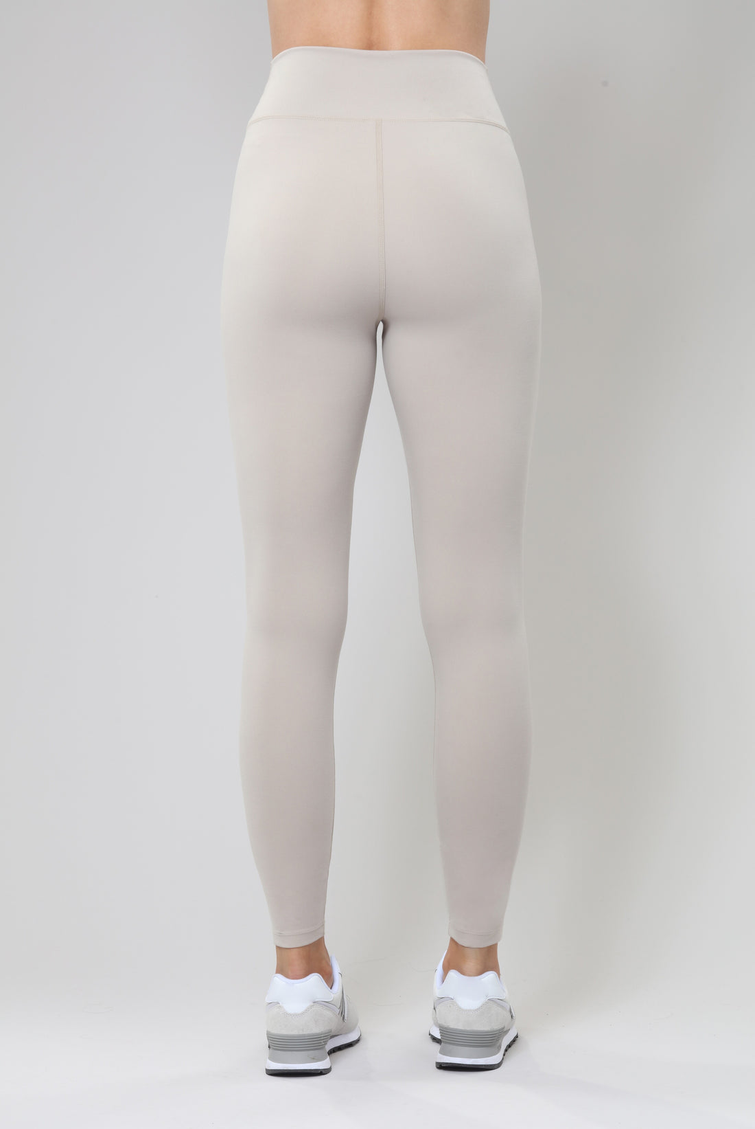 High Waist Yoga Leggings - Ivory